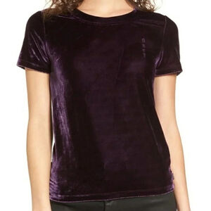 Obey Blume Velvet Purple Shirt - Small